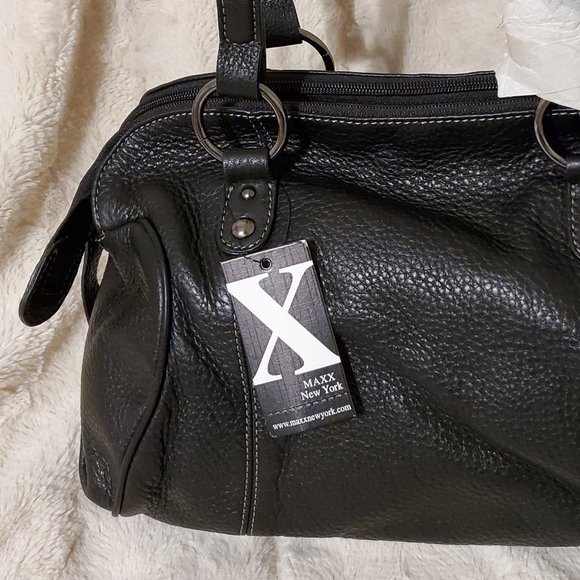 New Maxx New York Signature Black Leather Purse + Coin Purse - Picture 6 of 16